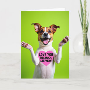 Carte d'Affection pour Chien Vert Citron