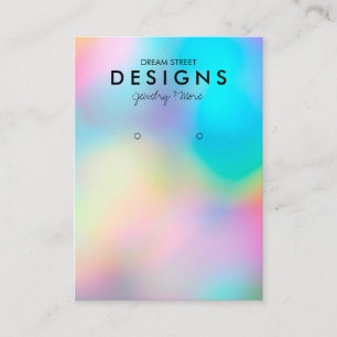 Carte d'affichage à la mode Faux Holographic