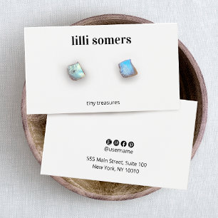 Carte d'affichage à oreille blanche