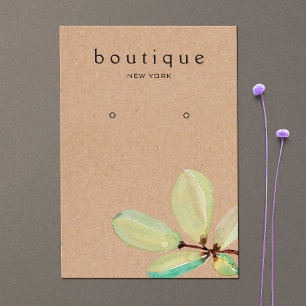 Carte d'affichage à oreille de la branche Feuille 