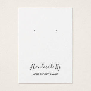 Carte d'affichage à oreille "Fabriquée à la main"