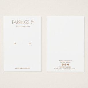 Carte d'affichage à oreille minimaliste
