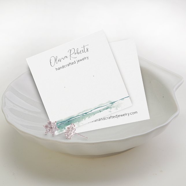 Carte d'affichage à oreille moderne Script Stud (Modern Script Stud Earring Display Card)