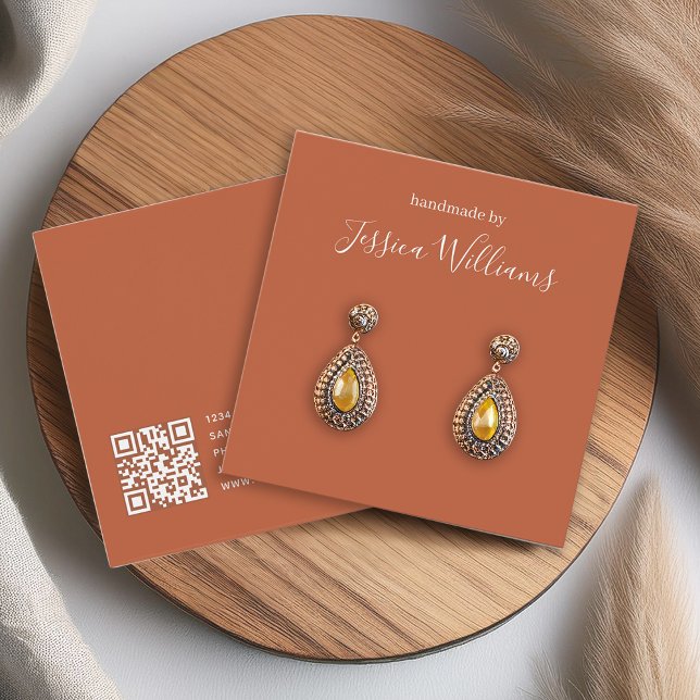 Carte d'affichage à oreille QR Script moderne en t (Créateur téléchargé)