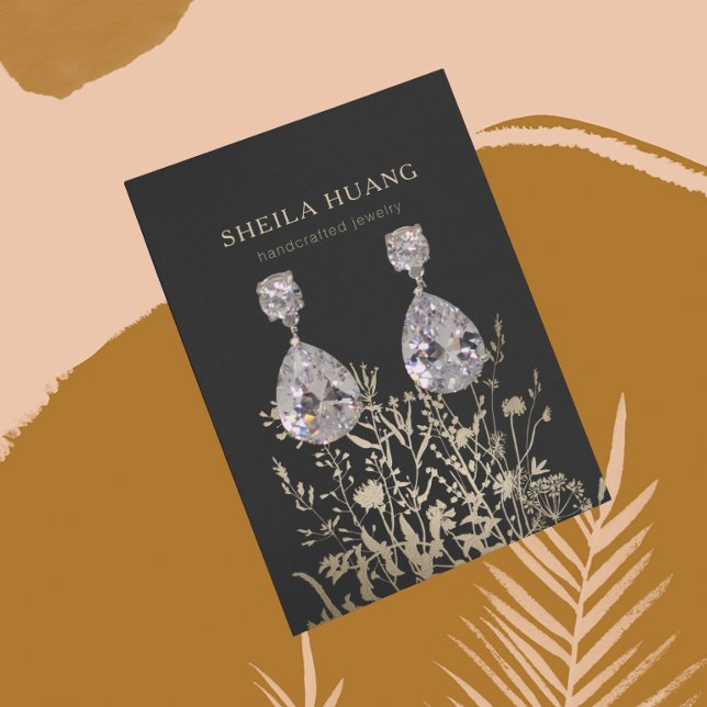 Carte d'affichage à oreille ・ Terre Floral Beige O (Créateur téléchargé)