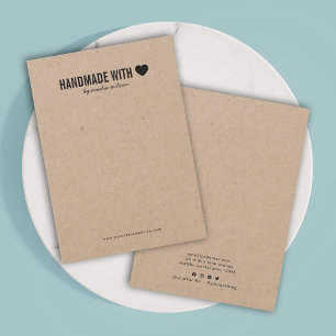 Carte d'affichage artisanale avec Love Kraft