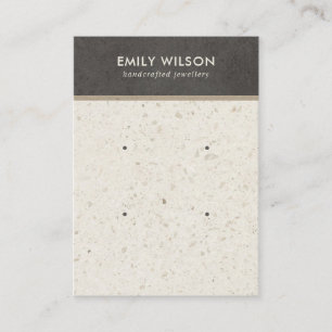 CARTE D'AFFICHAGE BLANC GRAY TERRAZZO 2 STUD EARRI