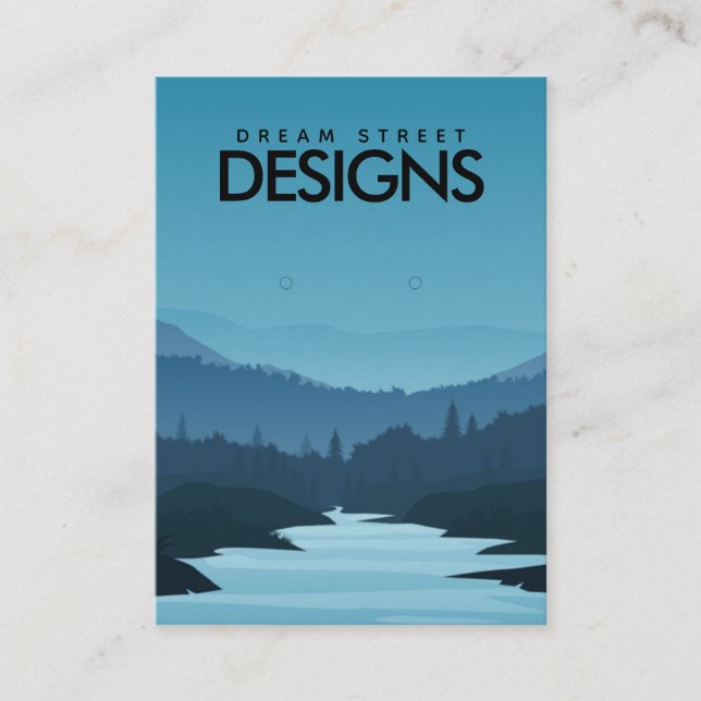 Carte d'affichage Blue Sunset Mountain Travel (Devant)