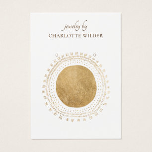 Carte d'affichage Boho Abstrait Gold Circle