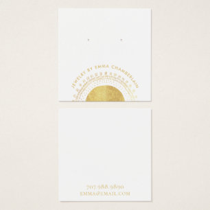 Carte d'affichage Boho Abstrait Gold Circle