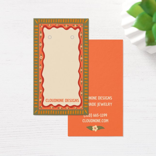 Carte d'affichage Boho Frame d'oreille collier bij (Bureau)
