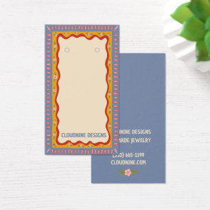 Carte d'affichage Boho Frame d'oreille collier bij