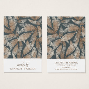 Carte d'affichage Boho Leaf Motif