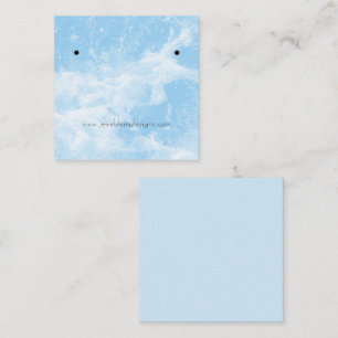 Carte d'affichage Boucles d'oreilles d'eau bleue