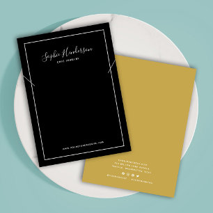 Carte d'affichage Calligraphie et collier couleur 