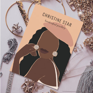 Carte d'affichage Chic Boho Female Silhouette orei