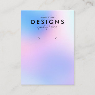 Carte d'affichage colorée Holographique tendance