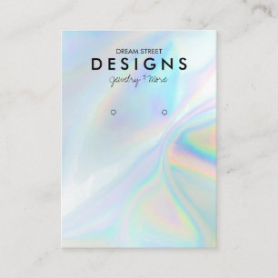 Carte d'affichage colorée Holographique tendance