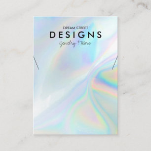 Carte d'affichage couleur holographique tendance c