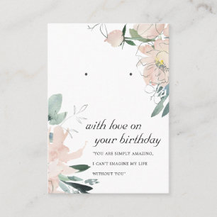CARTE D'AFFICHAGE D'ANNIVERSAIRE DE L'AMI ROSE BLA
