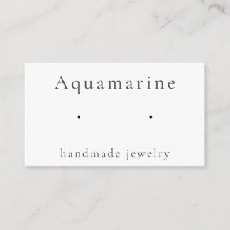 Carte d'affichage de bijoux en pierre d'aquamarine