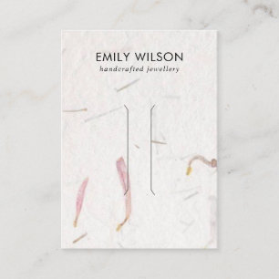 CARTE D'AFFICHAGE DE CLIP EN PAPIER BLANC EN PÉTAL