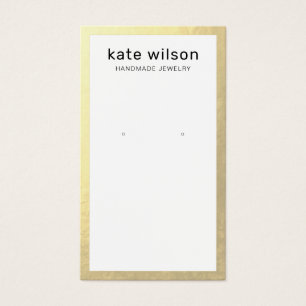 Carte d'affichage de la bordure or