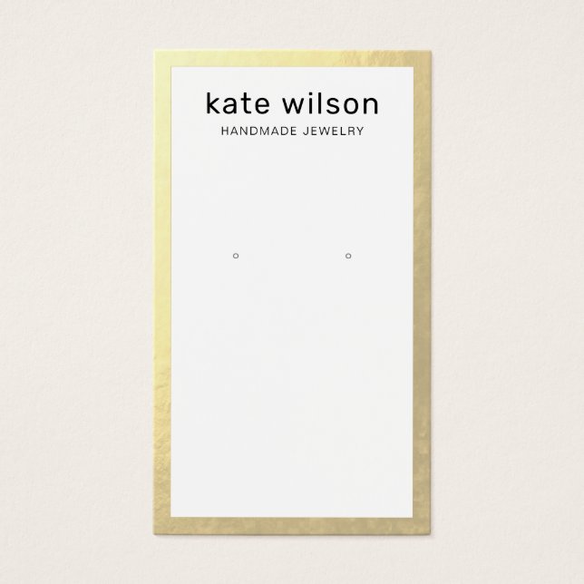 Carte d'affichage de la bordure or (Devant)