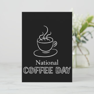 Carte d'affichage de la Journée nationale du café