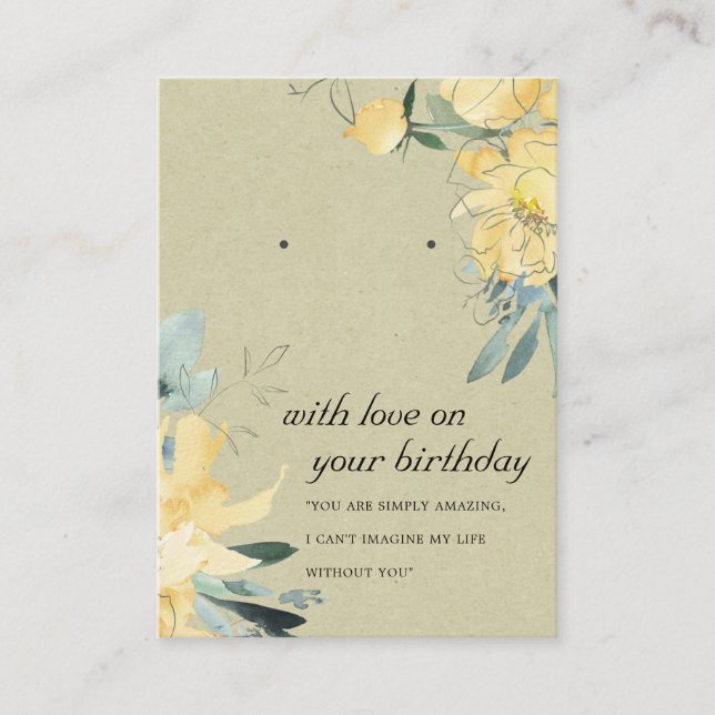 CARTE D'AFFICHAGE DE L'AMI D'ANNIVERSAIRE KRAFT YE (Devant)