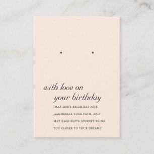CARTE D'AFFICHAGE DE L'AMI DE NAISSANCE ROSE BLANC
