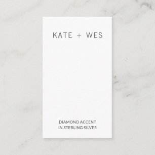 Carte d'affichage de l'ensemble de bijoux de l'ore