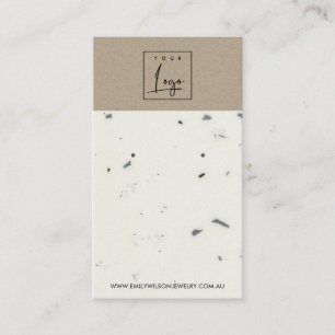 CARTE D'AFFICHAGE DE L'ÉTUDE KRAFT TERRAZZO BLANCH