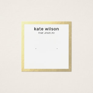 Carte d'affichage de l'oreille à la bordure or