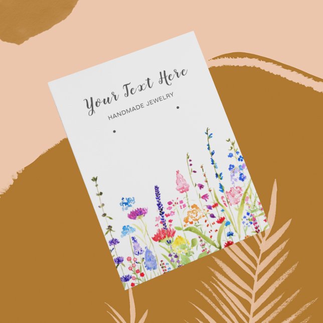 Carte d'affichage de l'oreille ・ Aquarelle Fleurs  (Créateur téléchargé)