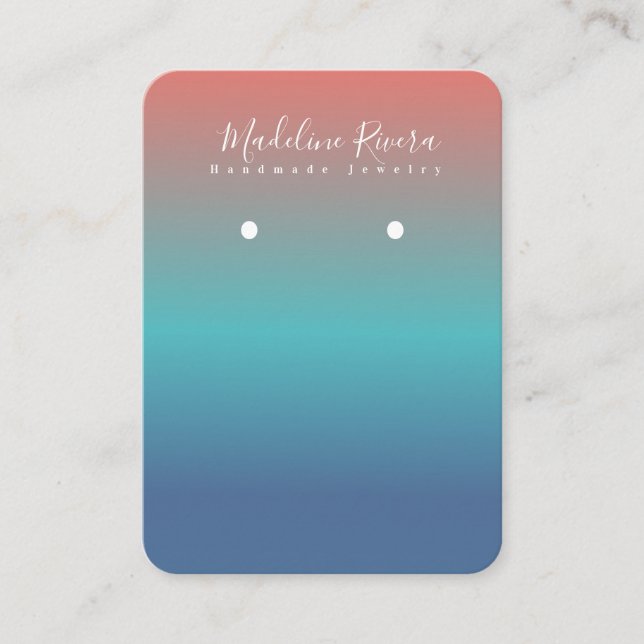 Carte d'affichage de l'oreille artisanale Sun Grad (Devant)