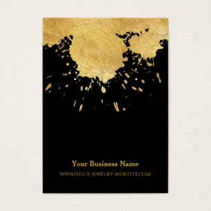 Carte d'affichage de l'oreille de peinture en or n