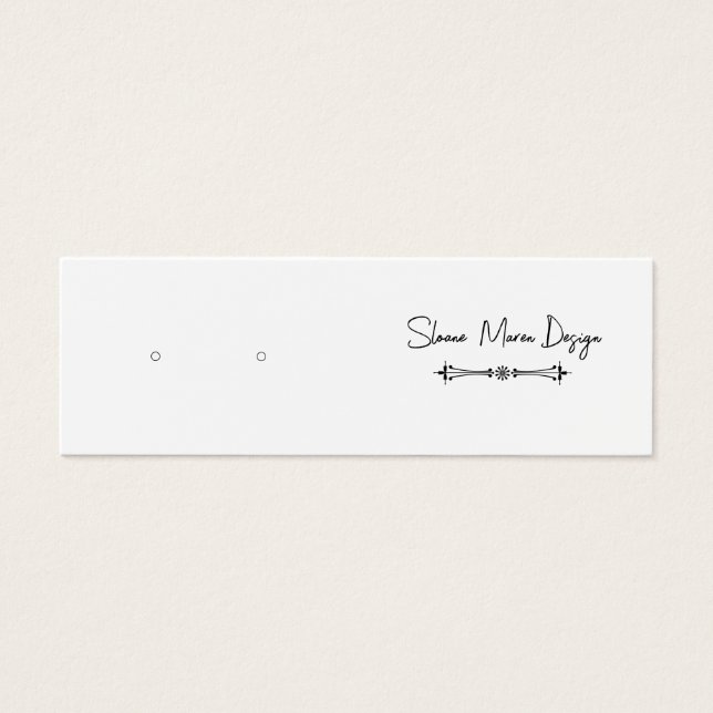 Carte d'affichage de mini-pochette/oreille à oreil (Devant)