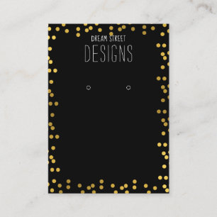 Carte d'affichage de Parties scintillant Gold Pois