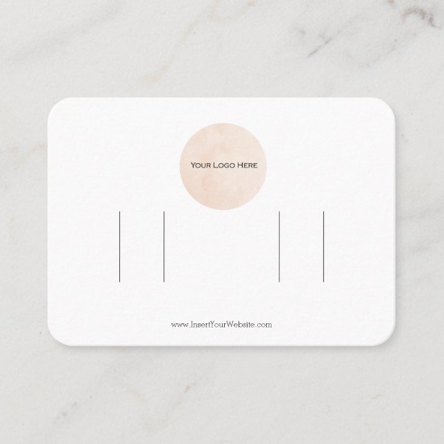 Carte d'affichage de votre logo double cache pour  (Devant)