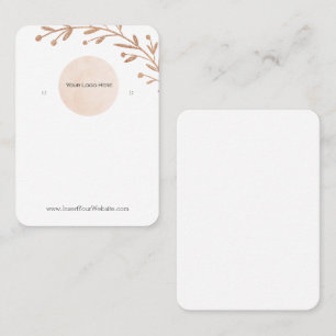 Carte d'affichage de votre logo Floral Leaf Boho