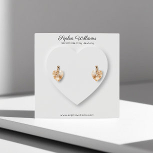 Carte d'affichage des boucles d'oreilles minimalis