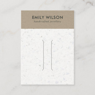 CARTE D'AFFICHAGE DES CHEVEUX DE KRAFT TERRAZZO BL