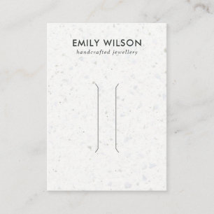 CARTE D'AFFICHAGE DES CHEVEUX EN TERRAZZO GRAY BLA