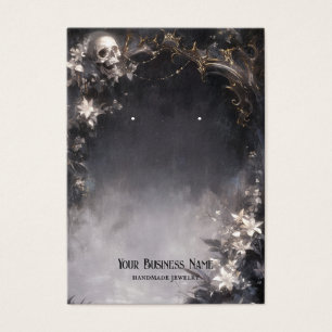 Carte d'affichage des fleurs de crâne d'Halloween