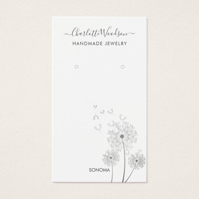 Carte d'affichage d'illustration florale délicate (Devant)