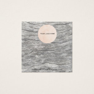 Carte d'affichage d'oreille du logo en bois fondu