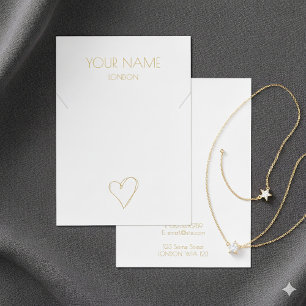 Carte d'affichage du bracelet en or blanc