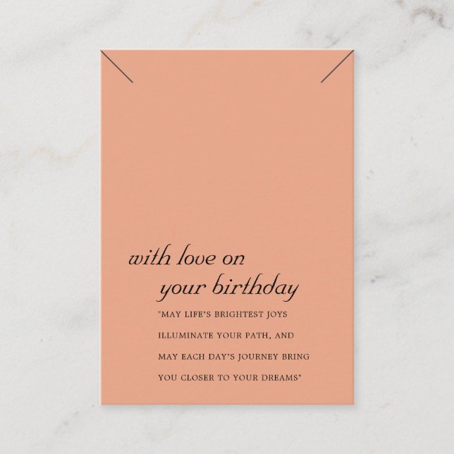 CARTE D'AFFICHAGE DU CADEAU D'ANNIVERSAIRE DE TERR (Devant)