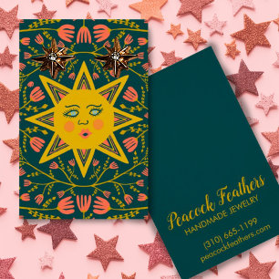 Carte d'affichage du collier à bijoux Sun & Floral